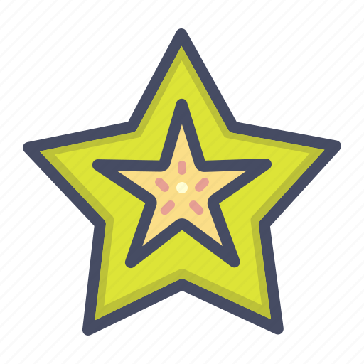 Fruit, starfruit icon - Download on Iconfinder on Iconfinder