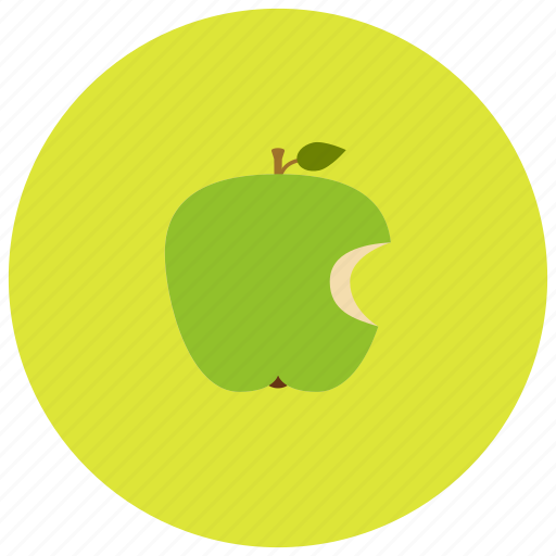 Apple, bitten, food, fruit, organic icon - Download on Iconfinder