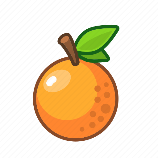 Fruit, orange, sour, cartoon, food, fresh, citrus icon - Download on Iconfinder