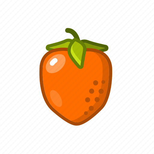 Bone, fruit, persimmon, sour, cartoon, food icon - Download on Iconfinder