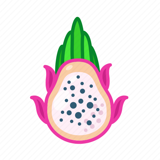 Dragon, fruit, pitaya, sweet, thailand, cartoon, food icon - Download on Iconfinder