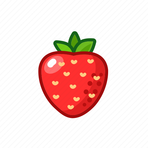 Berry, fruit, strawberry, summer, sweet, cartoon, food icon - Download on Iconfinder