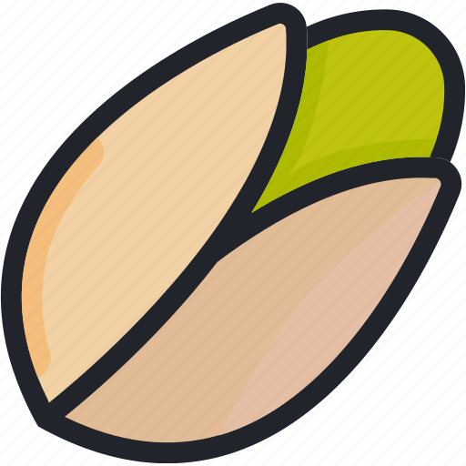 Food, gastronomy, healthy, nut, pistachio, vegetable icon - Download on Iconfinder