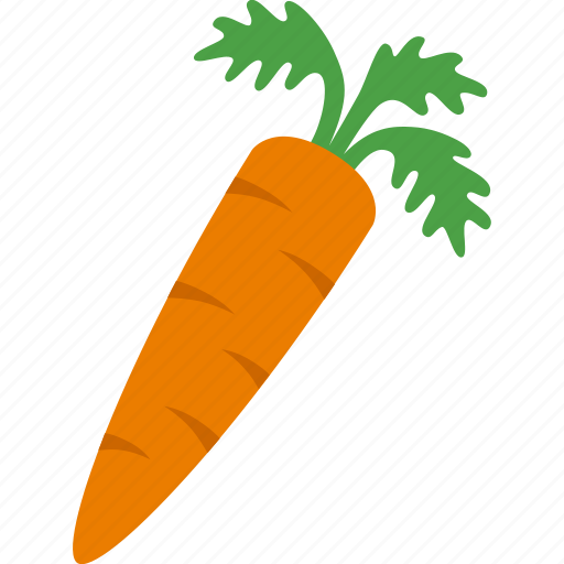 Orange, carrot, leaves, root, vegetable, taproot, garden icon - Download on Iconfinder