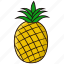 fruit, pineapple, sweet 