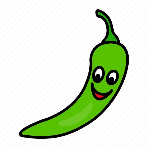 Character, chilli, food, green, organic icon - Download on Iconfinder