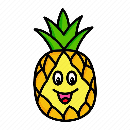Character, food, fruit, organic, pineapple icon - Download on Iconfinder