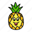 character, food, fruit, organic, pineapple 