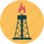 derrick, energy, fire, fuel, gusher, industry, oil, rig, well 