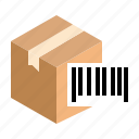 barcode, box, package, parcel