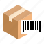 barcode, box, package, parcel 