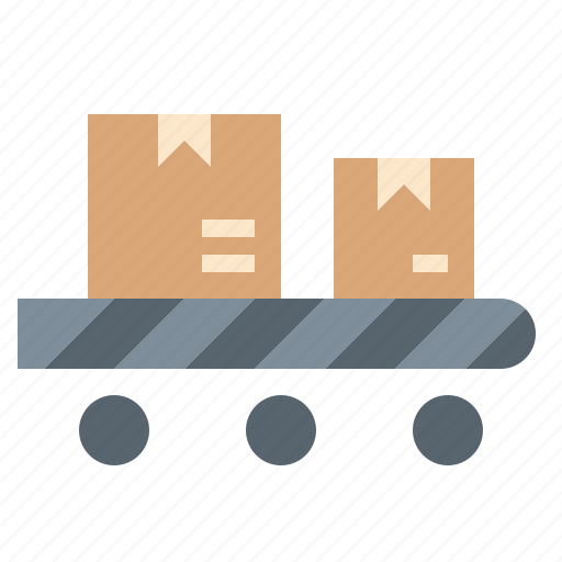 Box, conveyor, parcel, roller icon - Download on Iconfinder