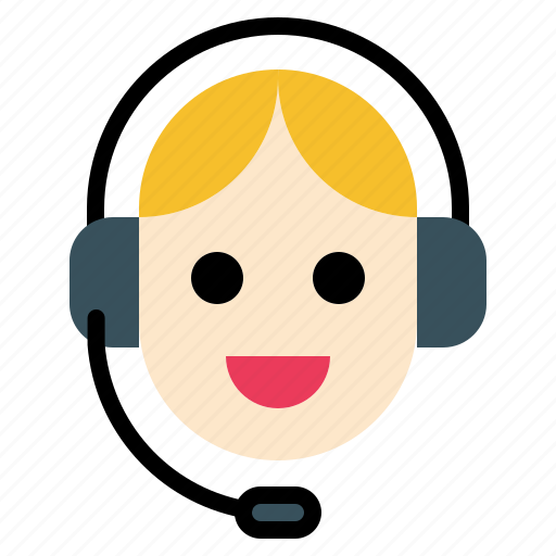 Contact, helpdask, operator, support, woman icon - Download on Iconfinder