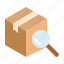 box, package, parcel, search, tracking 