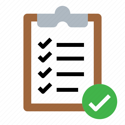 Check, checklist, clipboard, mark, verification, verify icon - Download on Iconfinder