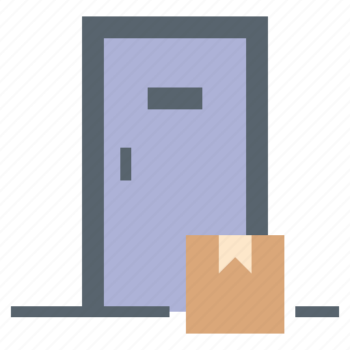 Delivered, door, front, to icon - Download on Iconfinder