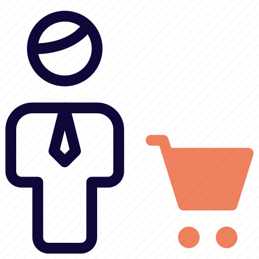 Cart, trolley, single user, shopping icon - Download on Iconfinder