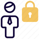 locked, padlock, single user, security