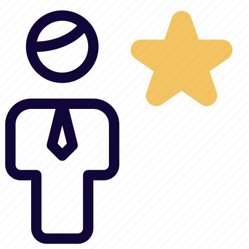 Star, single user, favorite, rating icon - Download on Iconfinder