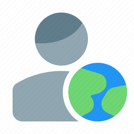 Globe, earth, single user, world icon - Download on Iconfinder