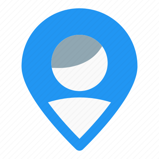 Nearby, pin, single user, location icon - Download on Iconfinder