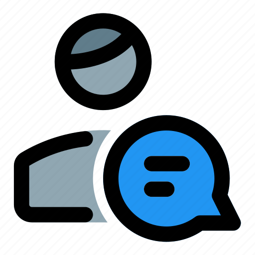 Chat, chat box, single user, talk icon - Download on Iconfinder