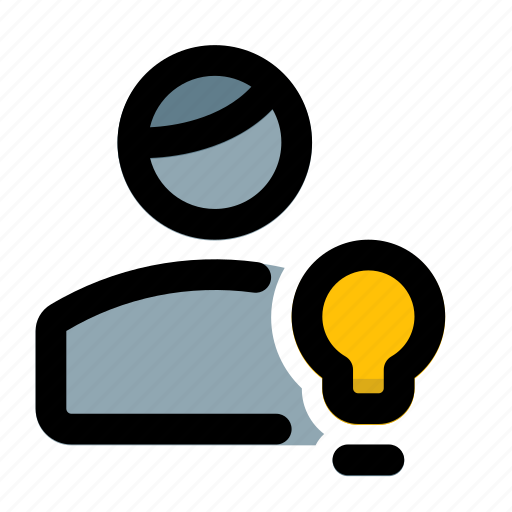 Idea, bulb, creative, single user icon - Download on Iconfinder