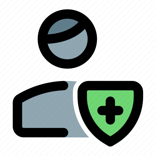 Shield, secure, single user, protect icon - Download on Iconfinder
