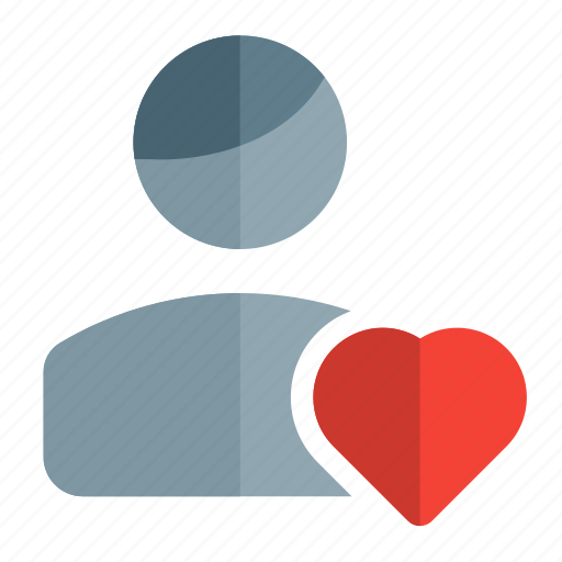 Love, heart, single user, shape icon - Download on Iconfinder
