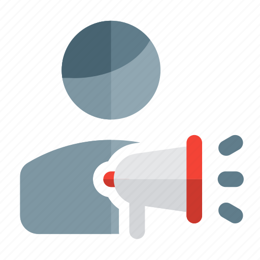 Megaphone, speaker, announcement, single user icon - Download on Iconfinder