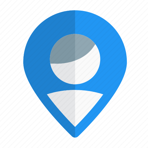 Nearby, location, pin, single user icon - Download on Iconfinder