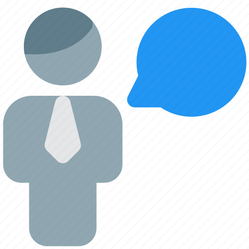 Single, man, chat, bubble icon - Download on Iconfinder
