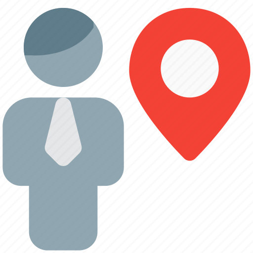 Single, man, location, map, pin icon - Download on Iconfinder