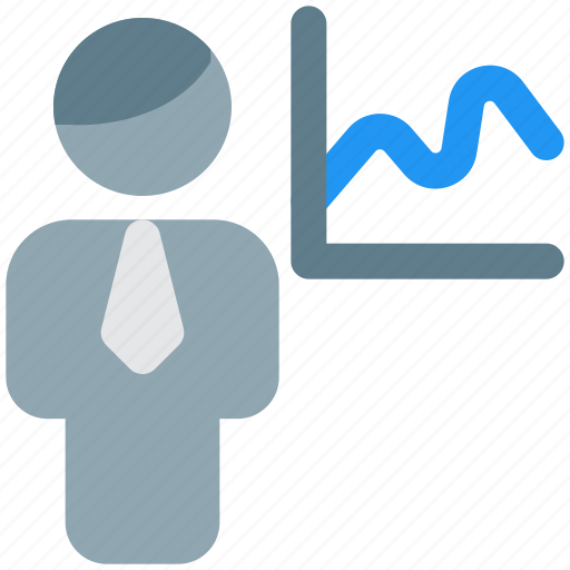 Single, man, statistic, chart icon - Download on Iconfinder