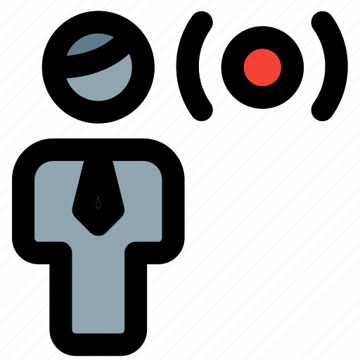 Signal, single man, internet, network icon - Download on Iconfinder