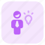 idea, bulb, innovation, single user 
