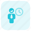 time, clock, schedule, single user 
