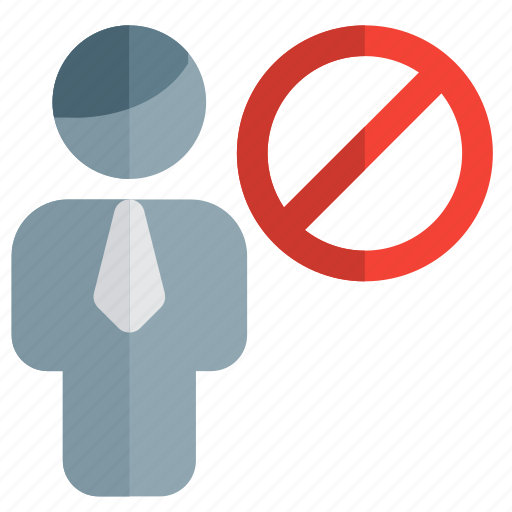 Banned, single user, prohibited, restricted icon - Download on Iconfinder