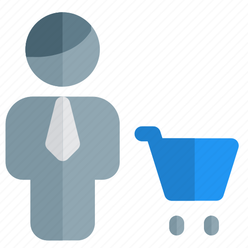 Cart, single user, shopping, trolley icon - Download on Iconfinder