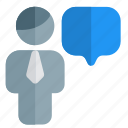 chat, single user, bubble, talk