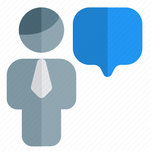 Chat, single user, bubble, talk icon - Download on Iconfinder