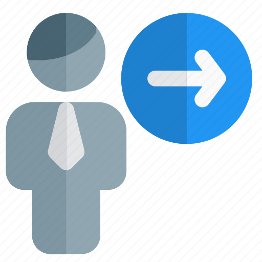 Direction, single user, arrow, pointer icon - Download on Iconfinder