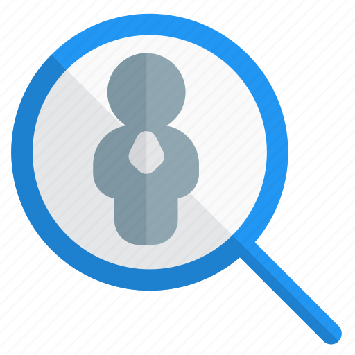 Search, single user, magnifier, zoom icon - Download on Iconfinder