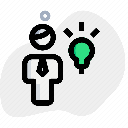 Idea, single user, bulb, creative icon - Download on Iconfinder