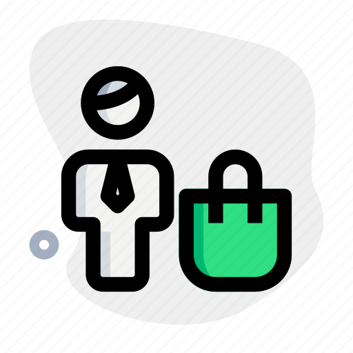 Shopping, bag, shop, single user icon - Download on Iconfinder