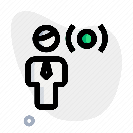 Signal, wireless, connection, single user icon - Download on Iconfinder