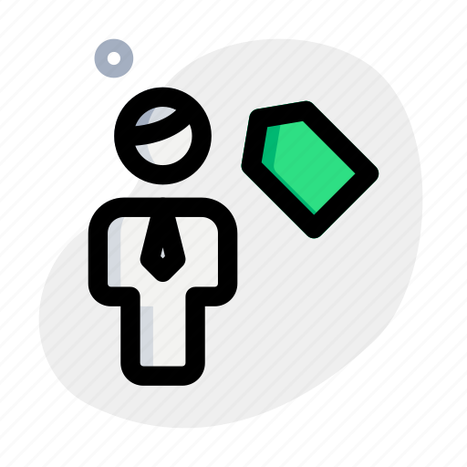 Tag, label, single user, badge icon - Download on Iconfinder
