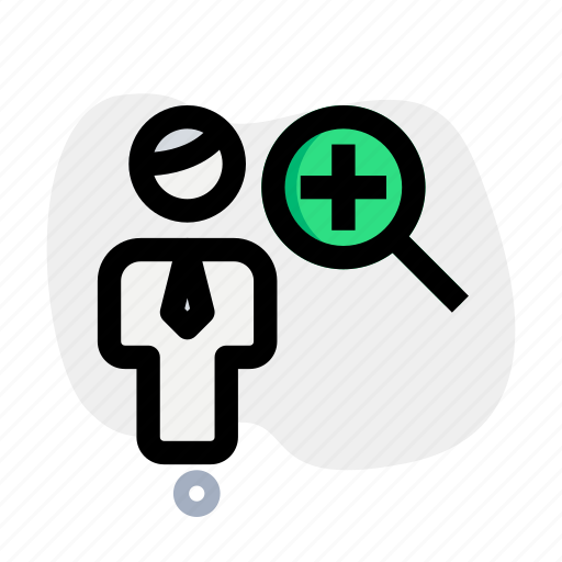 Zoom, in, single user, magnifier icon - Download on Iconfinder