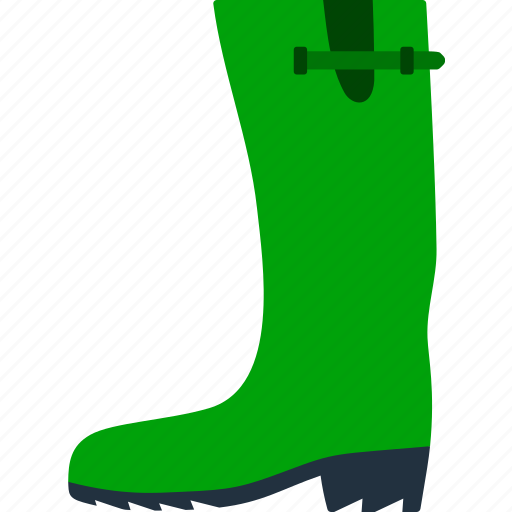 Boot, flat, gumboots, object, rubber, shoe, weather icon - Download on Iconfinder