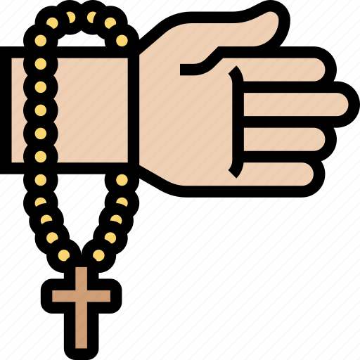 Bread, prayer, cross, christian, meditation icon - Download on Iconfinder